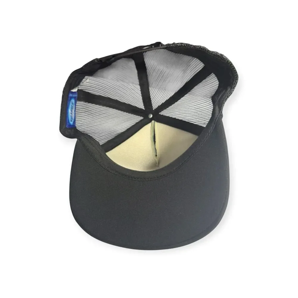 Hawaii Black Adjustable Hat Snapback Mesh Back